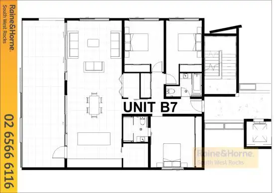 Floorplan of Homely unit listing, b7/19 Gregory Street, South West Rocks NSW 2431