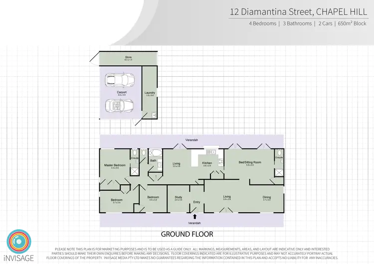 Floorplan of Homely house listing, 12 Diamantina St, Chapel Hill QLD 4069