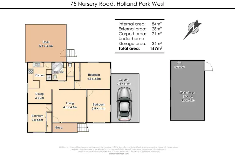 Floorplan of Homely house listing, 75 Nursery Road, Holland Park West QLD 4121