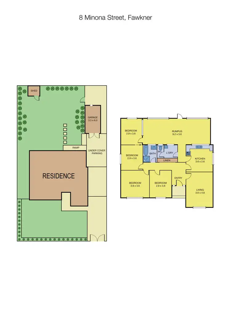 Floorplan of Homely house listing, 8 Minona Street, Fawkner VIC 3060