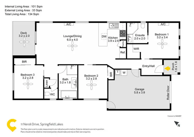 Floorplan of Homely house listing, 11 Neroli Drive, Springfield Lakes QLD 4300