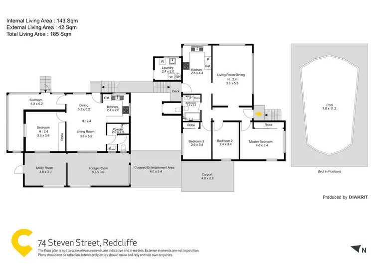 Floorplan of Homely house listing, 74 Steven Street, Redcliffe QLD 4020
