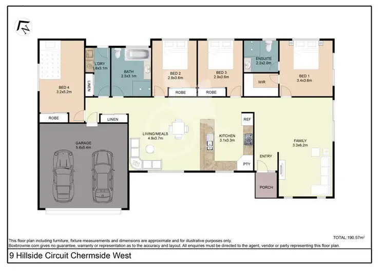 Floorplan of Homely house listing, 9 Hillside Circuit, Chermside West QLD 4032