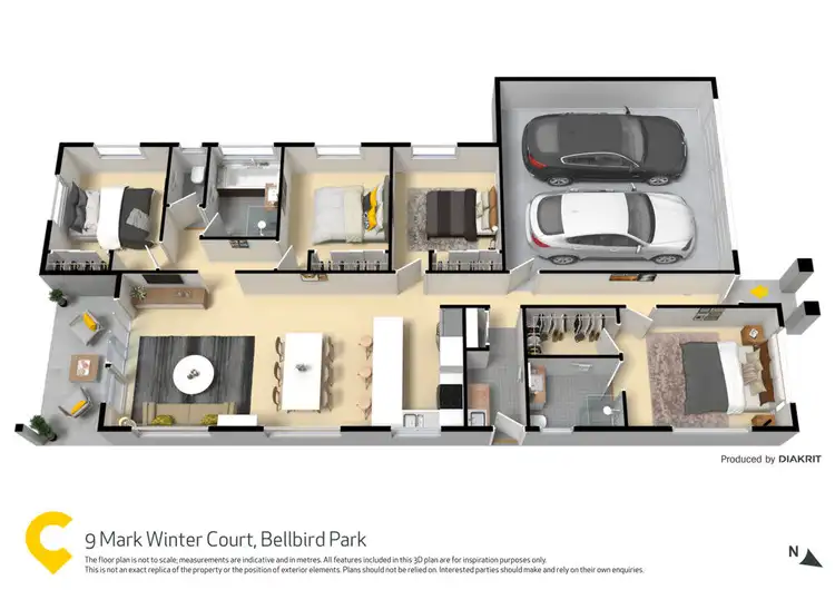 Floorplan of Homely house listing, 9 Mark Winter Court, Bellbird Park QLD 4300