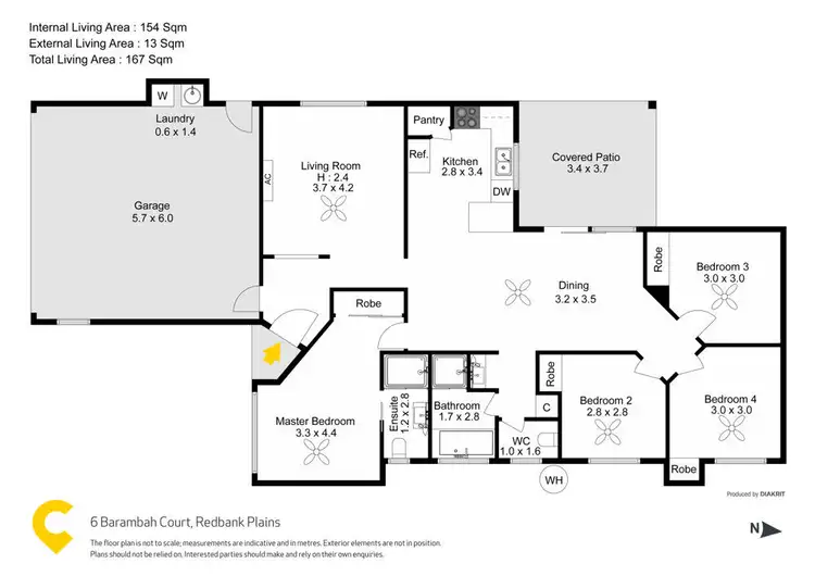 Floorplan of Homely house listing, 6 Barambah Court, Redbank Plains QLD 4301
