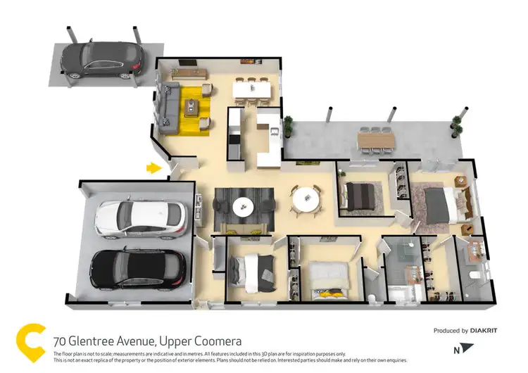 Floorplan of Homely house listing, 70 Glentree Avenue, Upper Coomera QLD 4209
