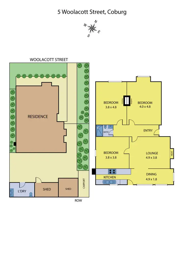 Floorplan of Homely house listing, 5 Woolacott Street, Coburg VIC 3058