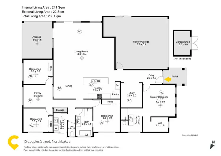Floorplan of Homely house listing, 10 Couples Street, North Lakes QLD 4509