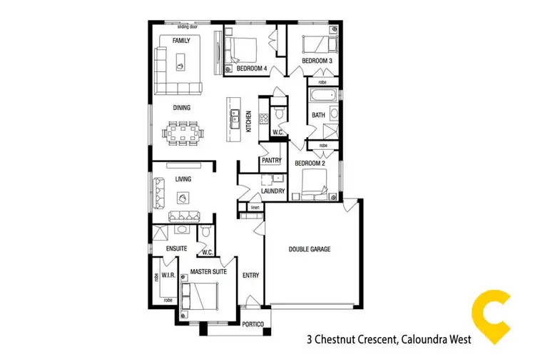 Floorplan of Homely house listing, 3 Chestnut Crescent, Caloundra West QLD 4551