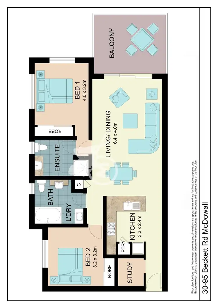 Floorplan of Homely unit listing, 30/95 Beckett Road, Mcdowall QLD 4053