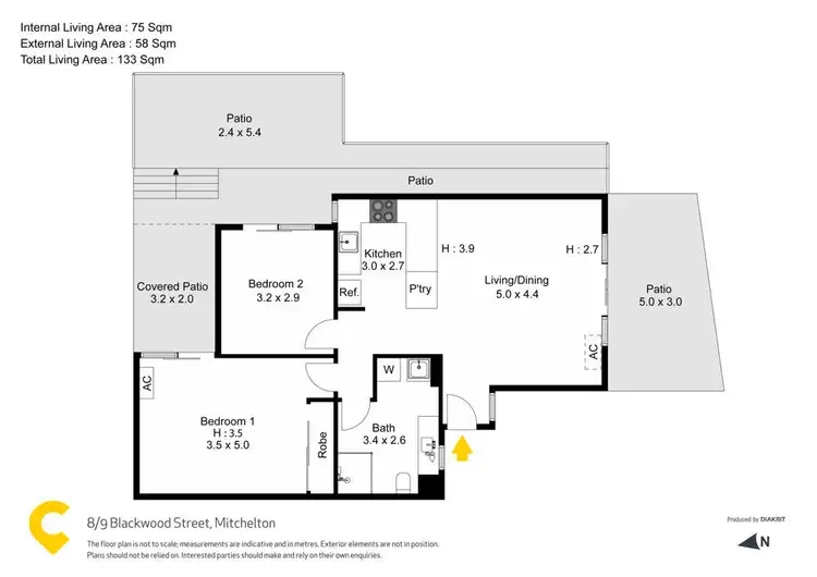 Floorplan of Homely unit listing, 8/9 Blackwood Street, Mitchelton QLD 4053