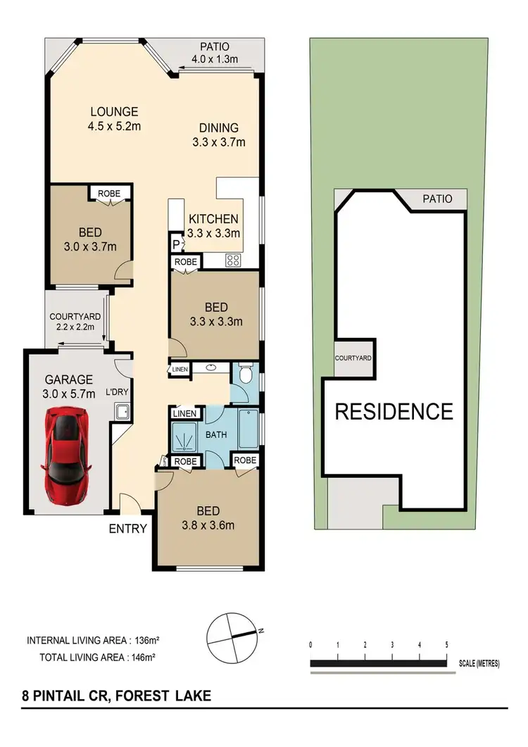 Floorplan of Homely house listing, 8 Pintail Cr, Forest Lake QLD 4078