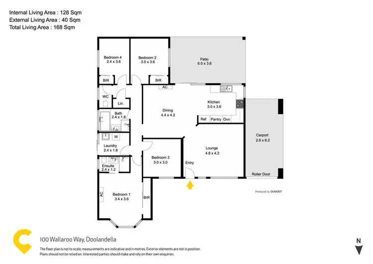 Floorplan of Homely house listing, 100 Wallaroo Way, Doolandella QLD 4077