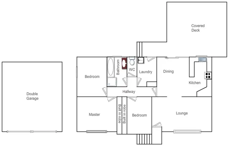 Floorplan of Homely house listing, 21 Hope Street, Yass NSW 2582