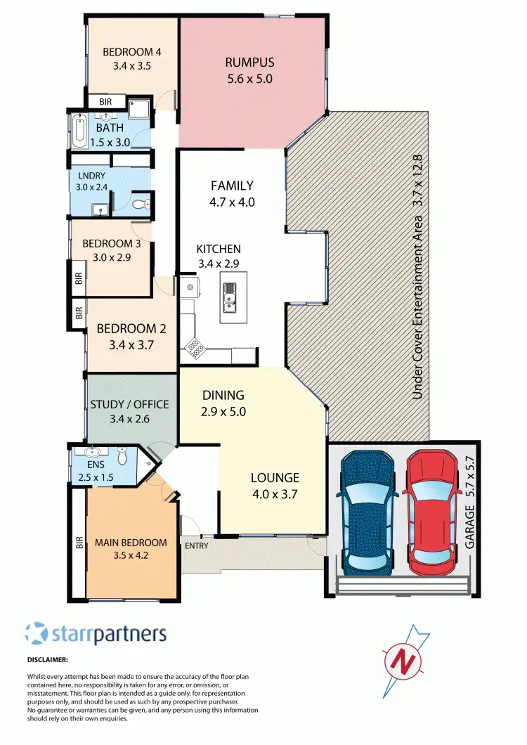Floorplan of Homely house listing, 12 Cuthbert Ave, Kellyville NSW 2155