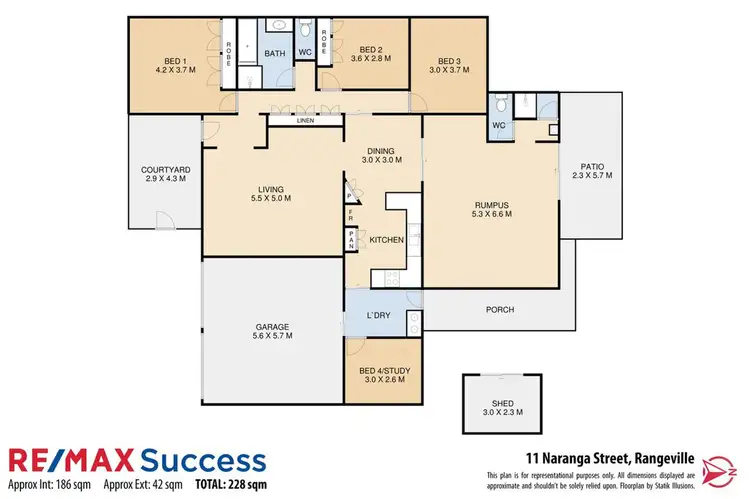 Floorplan of Homely house listing, 11 Naranga Street, Rangeville QLD 4350