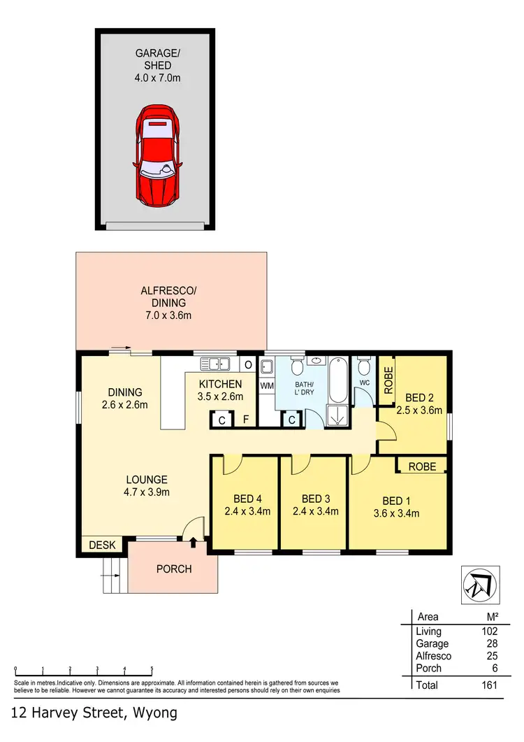 Floorplan of Homely house listing, 12 Harvey Street, Wyong NSW 2259