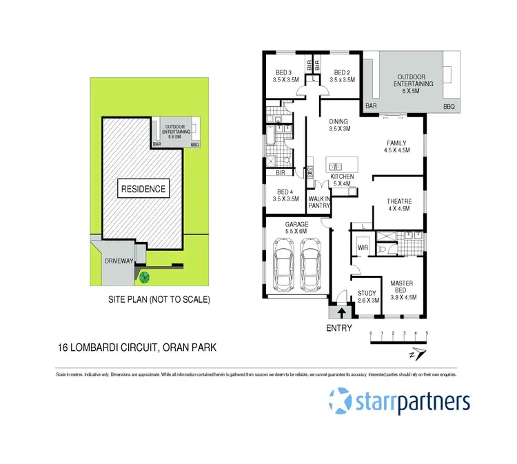 Floorplan of Homely house listing, 16 Lombardi Circuit, Oran Park NSW 2570