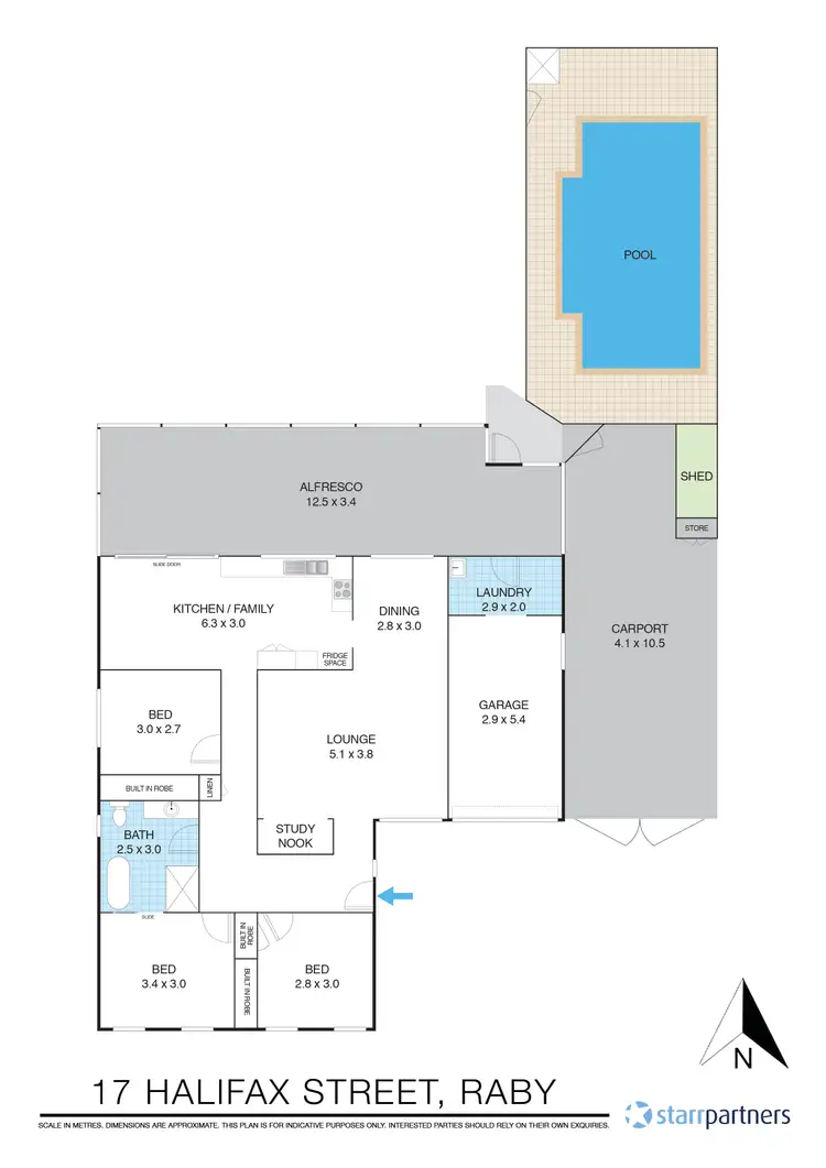 Floorplan of Homely house listing, 17 Halifax St, Raby NSW 2566