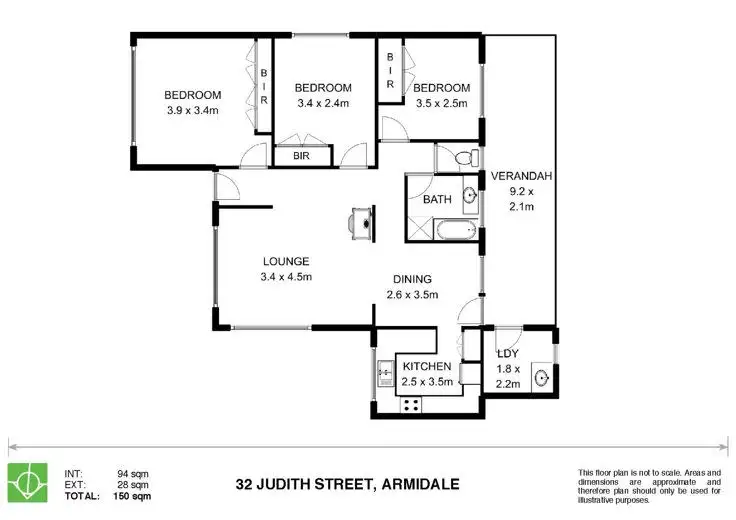 Floorplan of Homely house listing, 32 Judith Street, Armidale NSW 2350