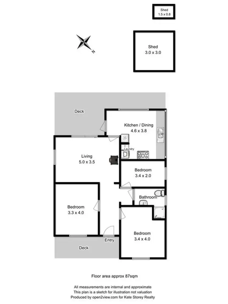 Floorplan of Homely house listing, 15 Ridge Road, Dodges Ferry TAS 7173