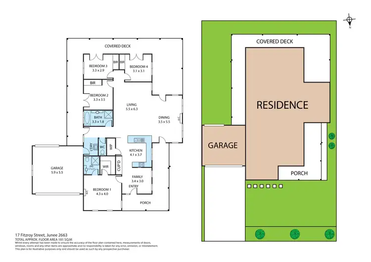 Floorplan of Homely house listing, 17 Fitzroy Street, Junee NSW 2663