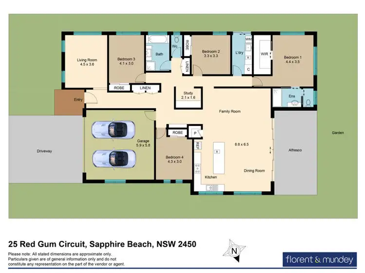 Floorplan of Homely house listing, 25 Red Gum Cir, Sapphire Beach NSW 2450