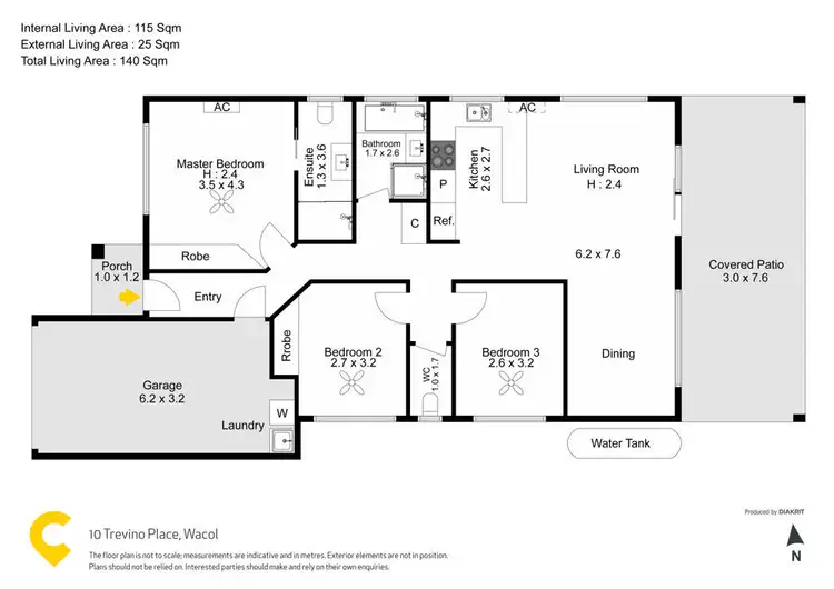 Floorplan of Homely house listing, 10 Trevino Place, Wacol QLD 4076