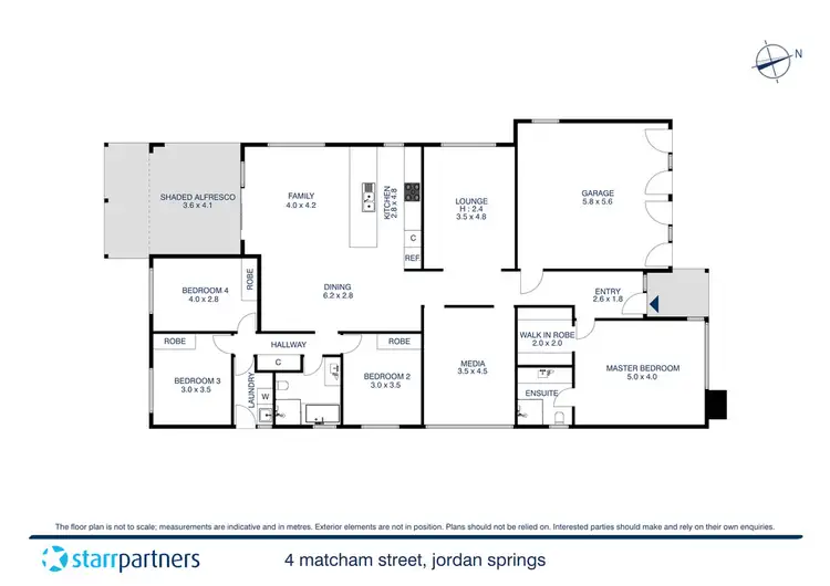 Floorplan of Homely house listing, 4 Matcham Street, Jordan Springs NSW 2747