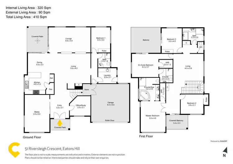 Floorplan of Homely house listing, 51 Riversleigh Crescent, Eatons Hill QLD 4037