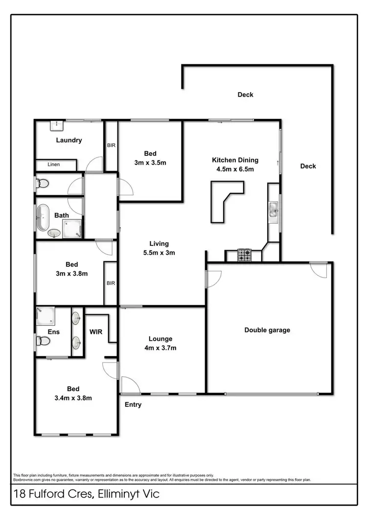 Floorplan of Homely house listing, 18 Fulford Cresent, Elliminyt VIC 3250