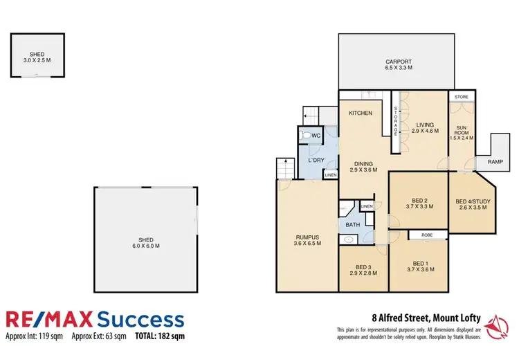 Floorplan of Homely house listing, 8 Alfred Street, Mount Lofty QLD 4350