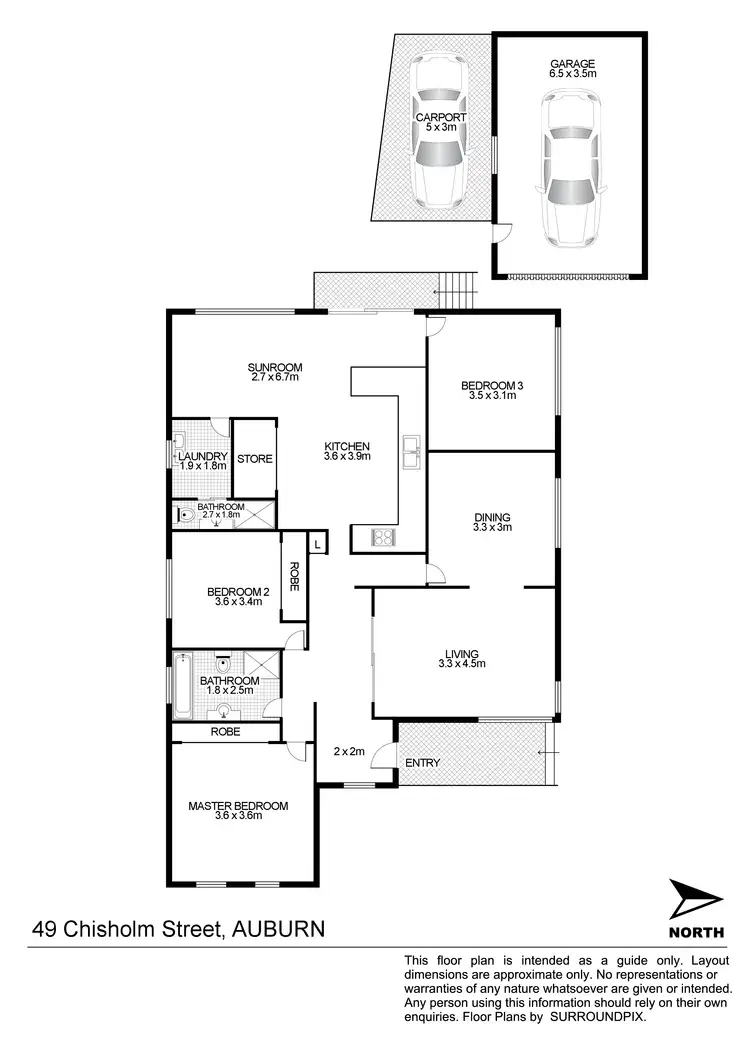 Floorplan of Homely house listing, 49 Chisholm Rd, Auburn NSW 2144