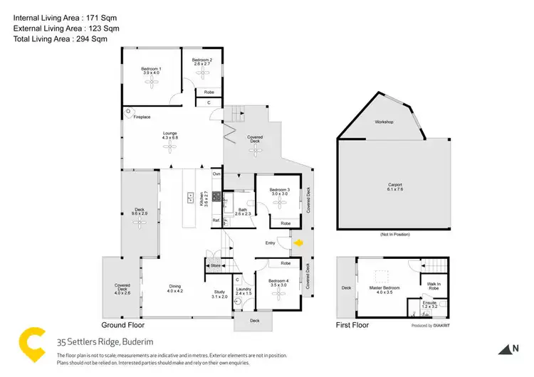 Floorplan of Homely house listing, 35 Settlers Ridge, Buderim QLD 4556
