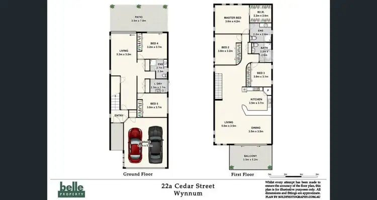 Floorplan of Homely house listing, 22A Cedar Street, Wynnum QLD 4178