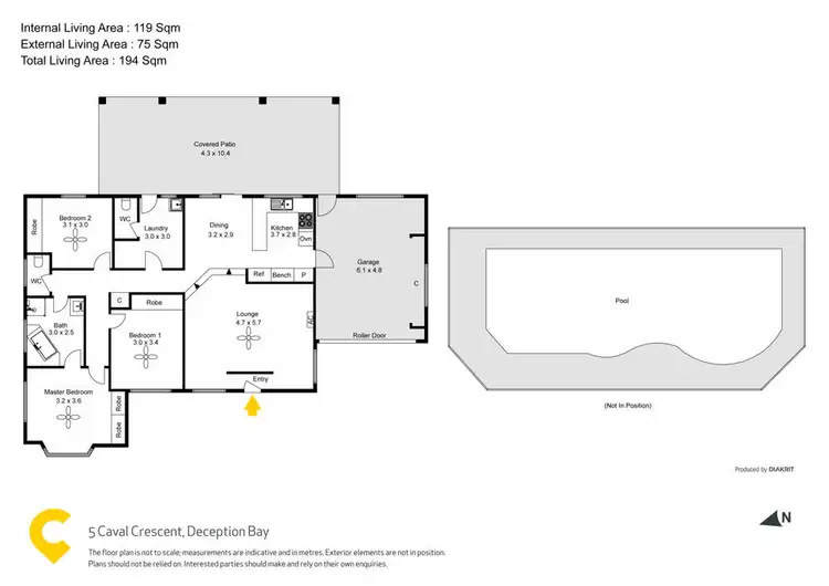 Floorplan of Homely house listing, 5 Caval Crescent, Deception Bay QLD 4508