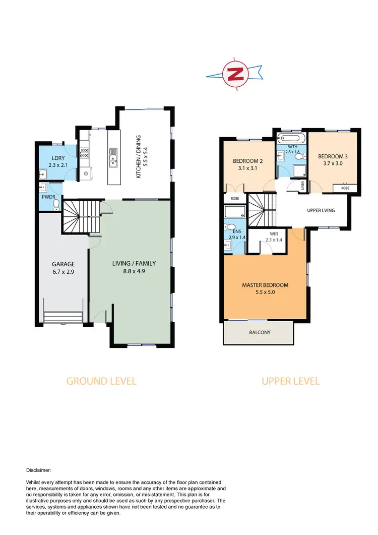Floorplan of Homely townhouse listing, 8/8 Hillview Road, Kellyville NSW 2155