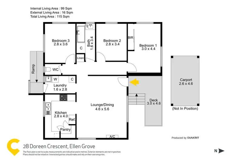 Floorplan of Homely house listing, 28 Doreen Crescent, Ellen Grove QLD 4078