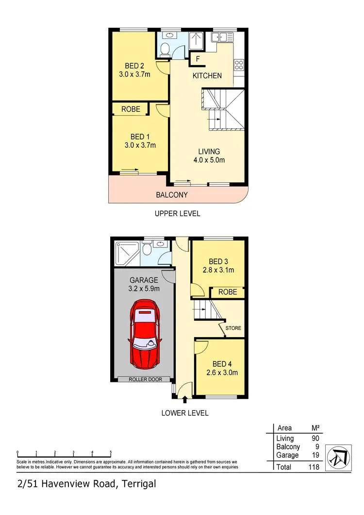 Floorplan of Homely townhouse listing, 2/51 Havenview Road, Terrigal NSW 2260