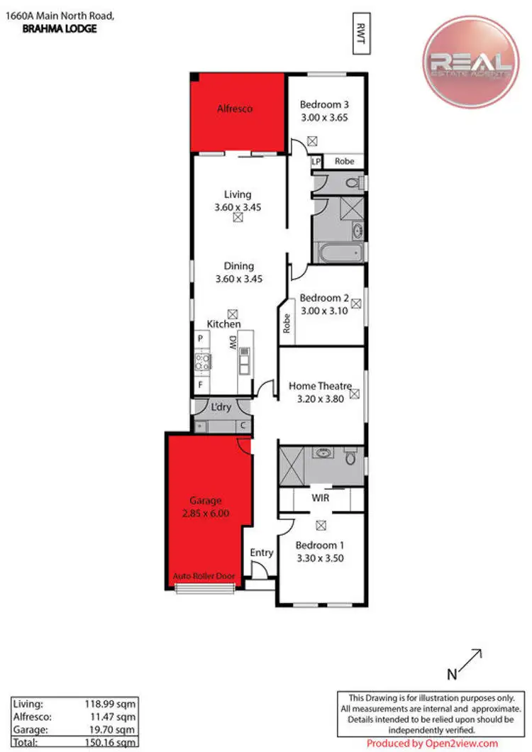 Floorplan of Homely house listing, 1660a Main North Road, Brahma Lodge SA 5109