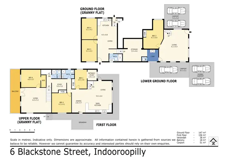 Floorplan of Homely house listing, 6 Blackstone Street, Indooroopilly QLD 4068