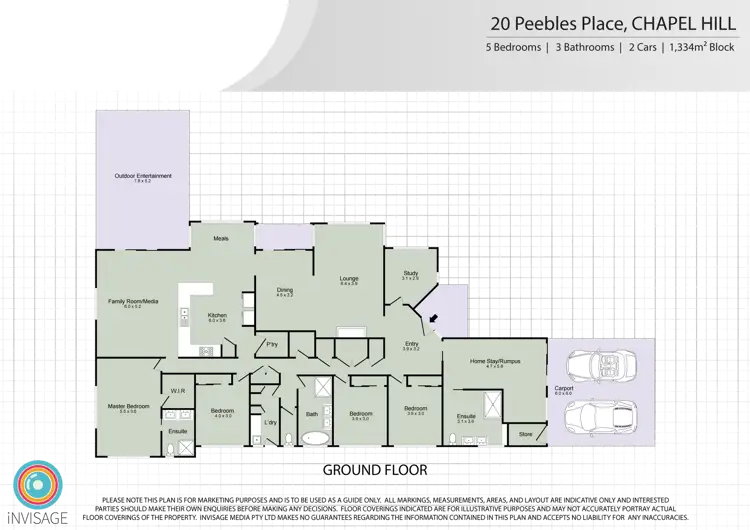 Floorplan of Homely house listing, 20 Peebles Pl, Chapel Hill QLD 4069
