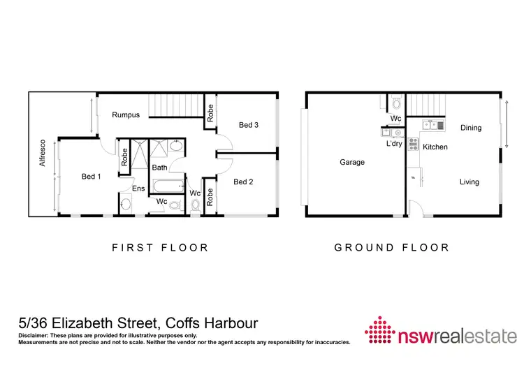 Floorplan of Homely townhouse listing, 5/36 Elizabeth Street, Coffs Harbour NSW 2450