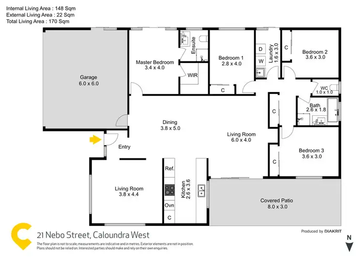 Floorplan of Homely house listing, 21 Nebo Street, Caloundra West QLD 4551
