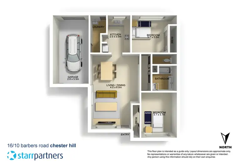 Floorplan of Homely villa listing, 16/10 Barbers Road, Chester Hill NSW 2162