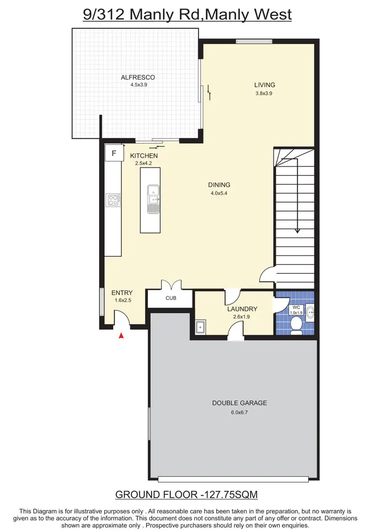 Floorplan of Homely townhouse listing, 9/312 Manly Road, Manly West QLD 4179