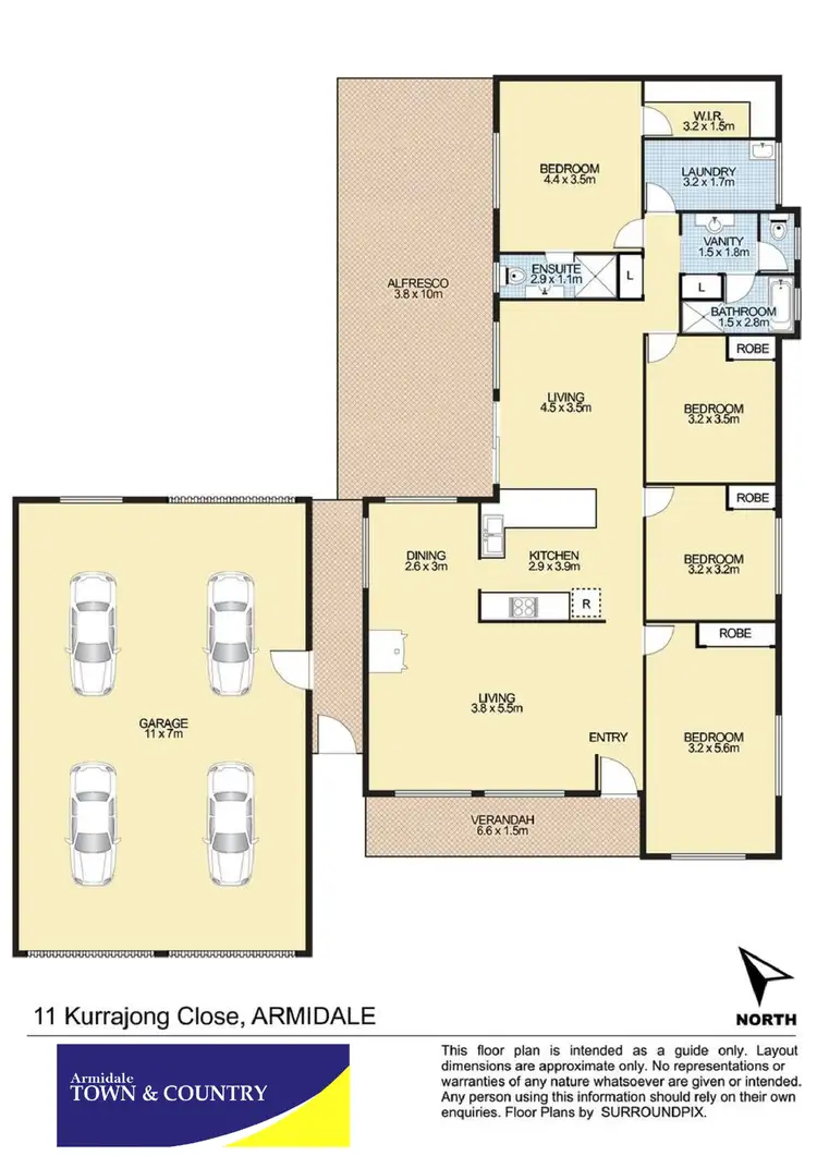 Floorplan of Homely house listing, 11 Kurrajong Close, Armidale NSW 2350