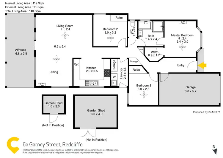 Floorplan of Homely house listing, 6A Garney Street, Redcliffe QLD 4020