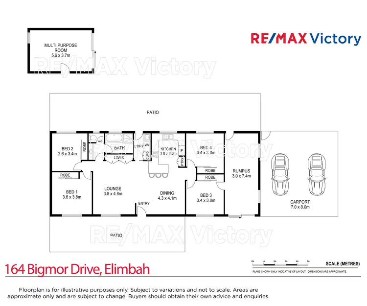 Floorplan of Homely rural property listing, 164 Bigmor Drive, Elimbah QLD 4516