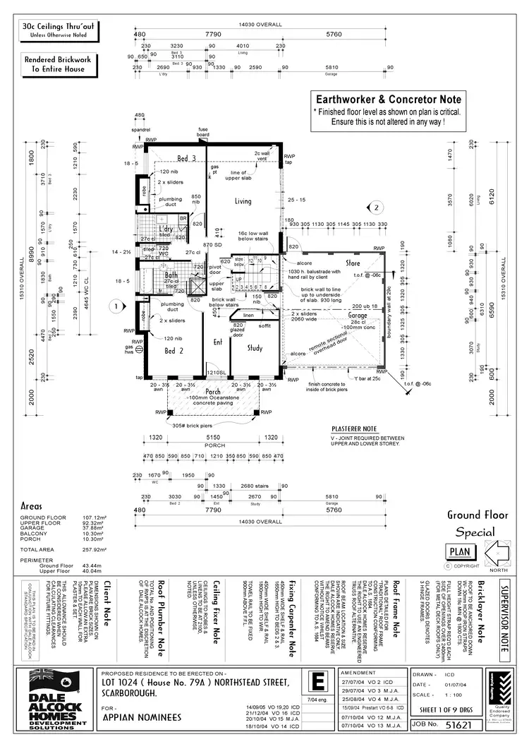 Floorplan of Homely house listing, 79A Northstead Street, Scarborough WA 6019
